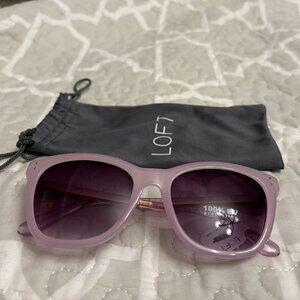 LOFT Oversized Cat Eye Lavender Sunglasses- 100% UV Protection